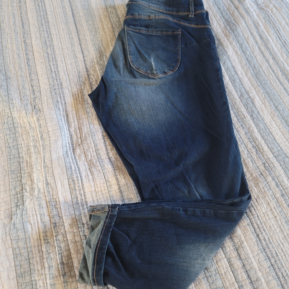 Hot Kiss Deep Blue Skinny Jeans